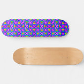 Green Blue Oranje Mauve Rainbow Rhombus Pattern Persoonlijk Skateboard (Horizontaal)