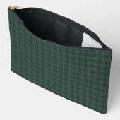 Green Blue Plaid Tartan Pattern Etui (Open)