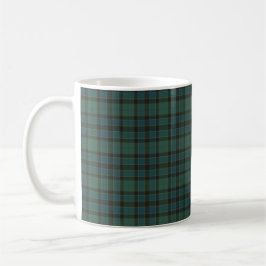 Green Blue Plaid Tartan Style Traditional Koffiemok