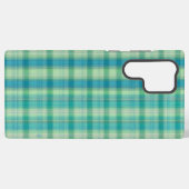 Green & Blue Preppy Pattern Phone Case Samsung Galaxy Hoesje (Achterkant horizontaal)