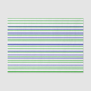 Green blue purple strips moderne custom pattern tissuepapier