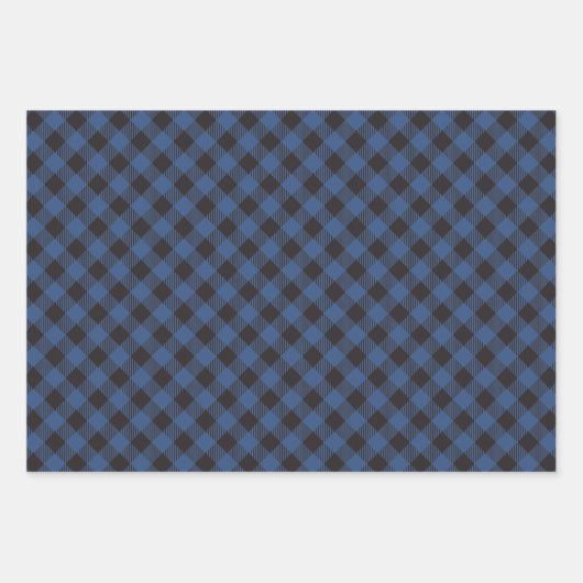Green Blue Red Buffalo Plaid Checkered Inpakpapier Vel (Voorkant 3)