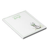 Green Blue Shoe Flower Planter ondersteuning van G Notitieblok (Schuin)