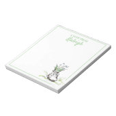 Green Blue Shoe Flower Planter ondersteuning van G Notitieblok (Linkerzijde)