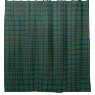 Green Blue Tartan Plaid Shower Curtain Douchegordijn