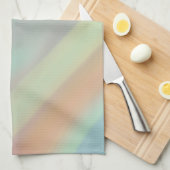 Green Blue Watercolor Pattern Theedoek (Quarter Fold)