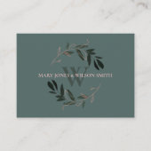 GREEN BLUSH PINK FAUNA WREATH WEDDING GOED INFORMATIEKAARTJE (Voorkant)