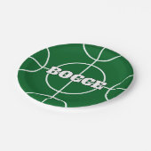 Green Bocce Ball Game aangepaste papieren partij b Bordje (Gekanteld)