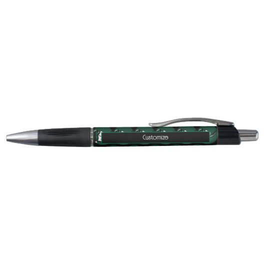 Green Boek En Veer Promotie Pen (Bovenkant)