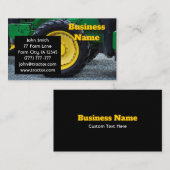 Green Boerderij Tractor Black Visitekaartje (Voorkant / Achterkant)