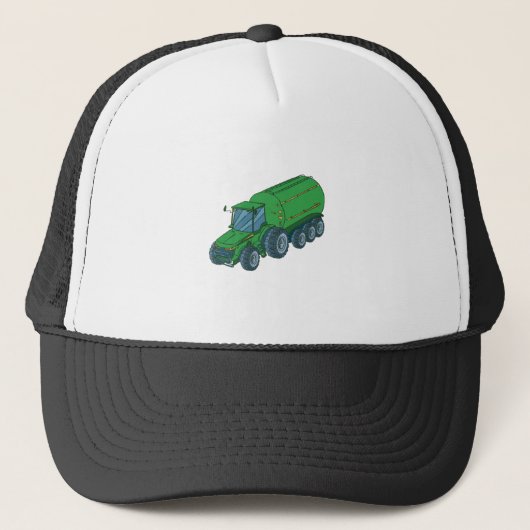 Green Boerderij Tractor Trucker Pet (Voorkant)