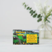 Green Boerderij Tractors Visitekaartje (Staand voorkant)