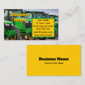 Green Boerderij Tractors Visitekaartje (Voorkant / Achterkant)