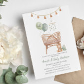 Green Boho Nursery Boho Baby shower Uitnodiging