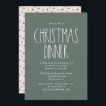 Green Boho Polka Dot Kerstmis Kaart<br><div class="desc">Deze groene boho polka stip-kerstdiner is perfect voor je moderne bohemische boerderijdiner. Het klassieke, maar delicate lettertype biedt een , stijlvolle en eenvoudige look. De polka stippen komen in de aardtoon van rood, sage groen, wazige roze, terracotta, roest, en bruin. Het ontwerp is uitstekend voor uw natuurlijke leuke en casual...</div>