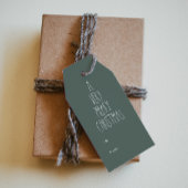 Green Boho Polka Dot Kerstmis van Cadeaulabel