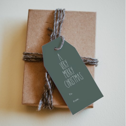 Green Boho Polka Dot Kerstmis van Cadeaulabel