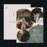 Green Boho Polka Dot Kerstmis Verticaal 3-foto Feestdagenkaart<br><div class="desc">Dit groene boho polka stip 3-foto's briefkaart met kerstmis is perfect voor je moderne bohemische boerderij-geïnspireerde vakantiegroet. Het klassieke rustige, maar delicate, handgetekende lettertype geeft het een oorvolle blik, terwijl het schattig en eenvoudig blijft. De polka stippen komen in de aardtoon van rood, sage groen, wazige roze, terracotta, roest, en...</div>