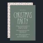 Green Boho Polka Dot Kerstparty Kaart<br><div class="desc">Deze uitnodiging voor een groene boho polka-stip met kerstmis is perfect voor uw moderne bohemische boerderijvriendelijke vakantiegroet. Het klassieke, maar delicate lettertype biedt een , stijlvolle en eenvoudige look. De polka stippen komen in de aardtoon van rood, sage groen, wazige roze, terracotta, roest, en bruin. Het ontwerp is uitstekend voor...</div>