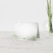 Green Boho Sleeping Teddy Bear Schattige feest Bedankkaart (Achterkant)