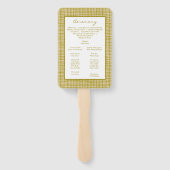 Green Boho Wedding Handwaaier (Achterkant)