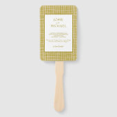 Green Boho Wedding Handwaaier (Voorkant)