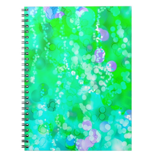 Green Bokeh 92015 Notitieboek (Voorkant)