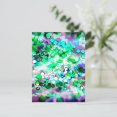Green Bokeh 92015 Remix Briefkaart (Staand voorkant)