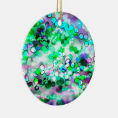 Green Bokeh 92015 Remix Ornament (Rechts)