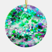 Green Bokeh 92015 Remix Ornament (Voorkant)