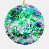 Green Bokeh 92015 Remix Ornament (Achterkant)
