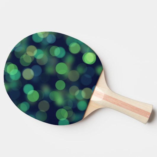 Green Bokeh Abstract Tafeltennisbatje (Zijkant)