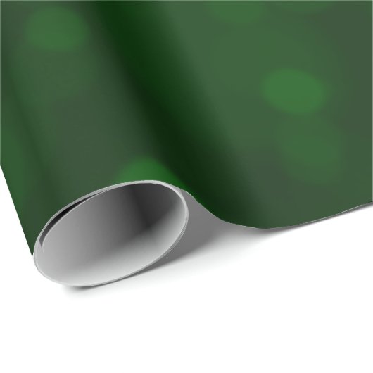 Green Bokeh-kerstlampjes Cadeaupapier (Rol Hoek)