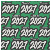 Green Bold Brush Klasse van 2027 Stof (Swatch)