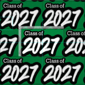 Green Bold Brush Klasse van 2027 Stof (Delen)
