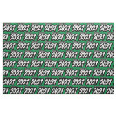 Green Bold Brush Klasse van 2027 Stof (Fat Quarter)