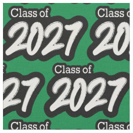 Green Bold Brush Klasse van 2027 Stof
