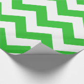 Green Bold Chevron Cadeaupapier (Hoek)