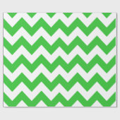 Green Bold Chevron Cadeaupapier (Vlak)