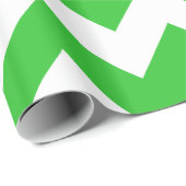Green Bold Chevron Cadeaupapier (Rol Hoek)