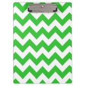 Green Bold Chevron Klembord (Voorkant)