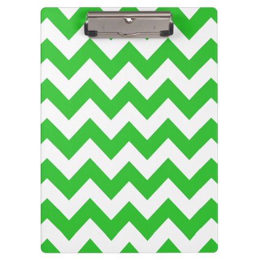 Green Bold Chevron Klembord (Voorkant)