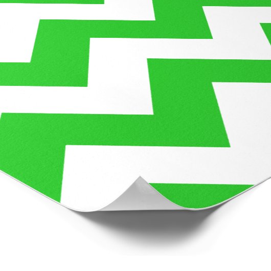 Green Bold Chevron Poster (Hoek)