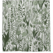 Green Bold Garden Mix Douchegordijn (Voorkant)