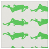 Green Bold Mod Go Girls Stof (Close Up)