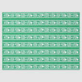 Green Bone Inlay Floral Border Decoupage Paper Tissuepapier (Voorkant)