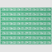 Green Bone Inlay Floral Border Decoupage Paper Tissuepapier (Voorkant)