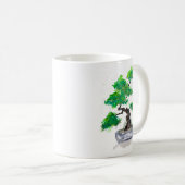 Green Bonsai Waterverf Coffee Mok (Voorkant rechts)