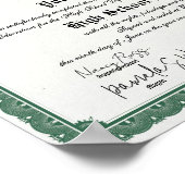 Green Border High / Home School Diploma Poster (Hoek)