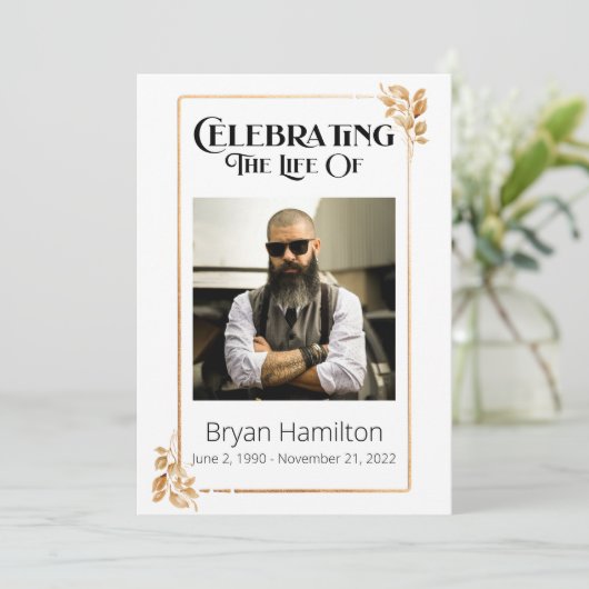 Green Border Memorial Orde van de Dienst Programma (Staand voorkant)